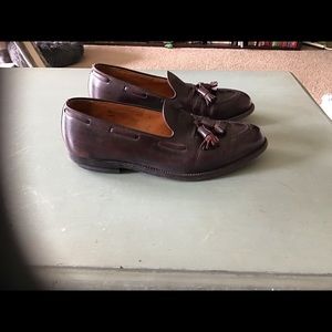 Alden burgundy tassel loafers
